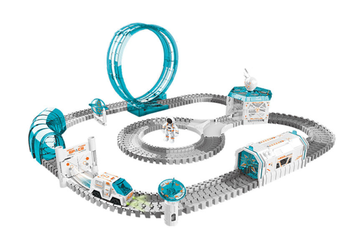 Pista De Naves Tipo Astronauta 204 Pcs Reta La Gravedad