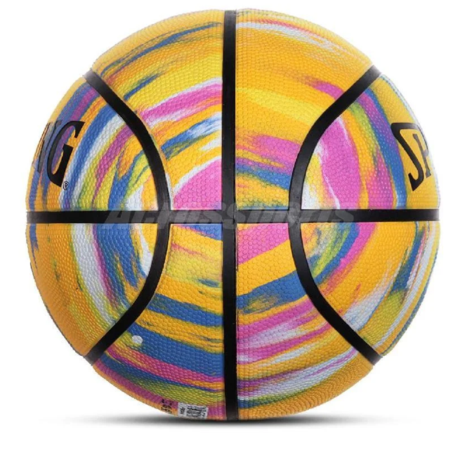 Balón Baloncesto Spalding Marble Series #7 Amarillo