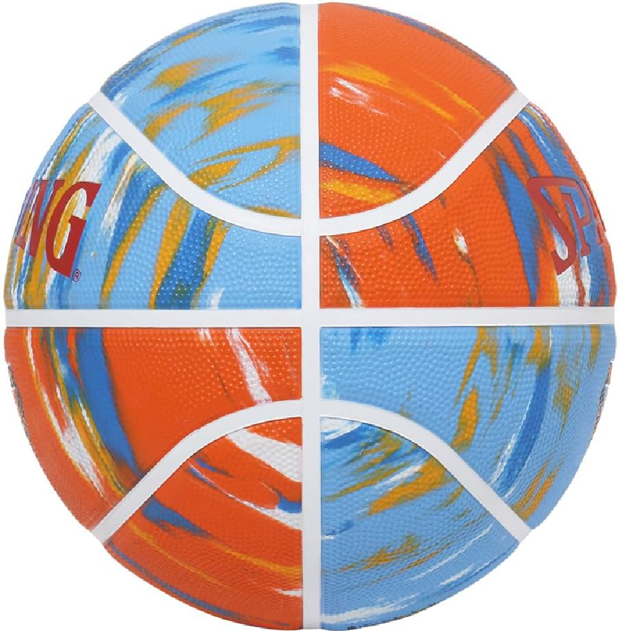 Balón Baloncesto Spalding Marble Series #7 azul naranja