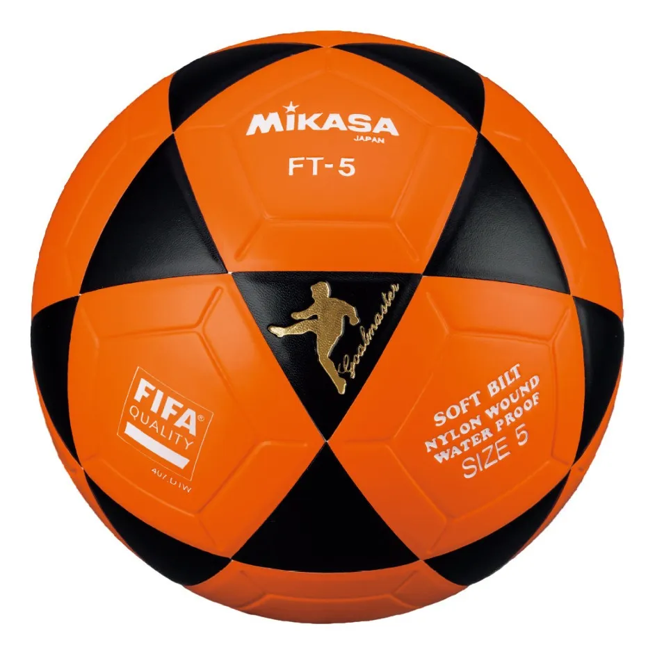 Pelota De Fútbol Mikasa Ft-5 No 5 Color Naranja Y Negro