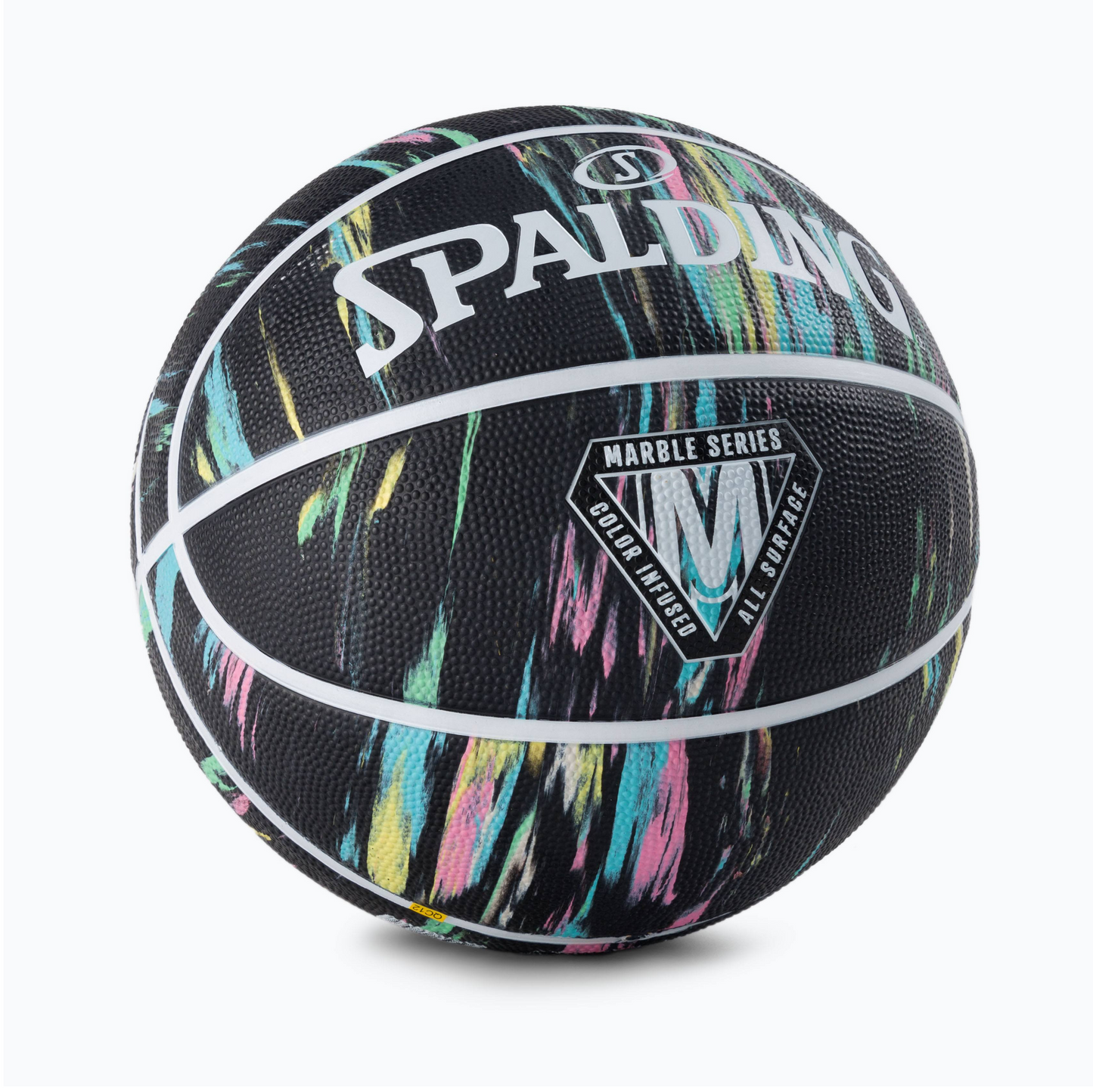 Balón Baloncesto Spalding Marble Series #6 Negro Blanco