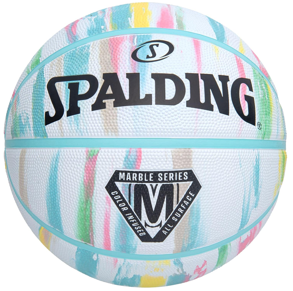 Balón Baloncesto Spalding Marble Series #6 Blanco azul
