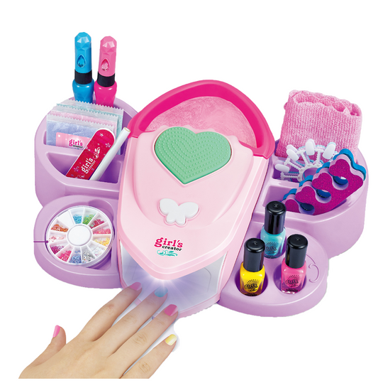 Set Spa De Manos Manicure + Esmaltes + Decoraciones Infantil