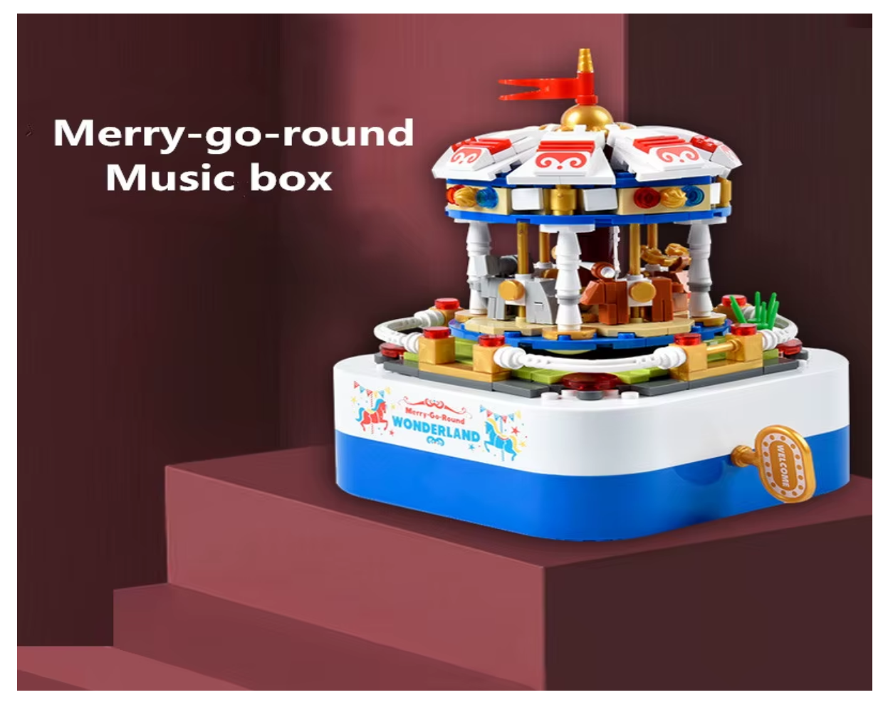Arma Todo Caja Musical Carrusel 392 Pcs