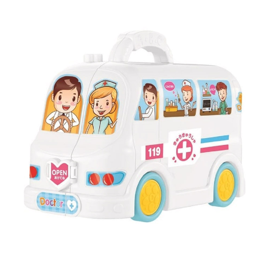 Kit Maleta De Doctor Ambulancia Infantil Luces Y Sonidos