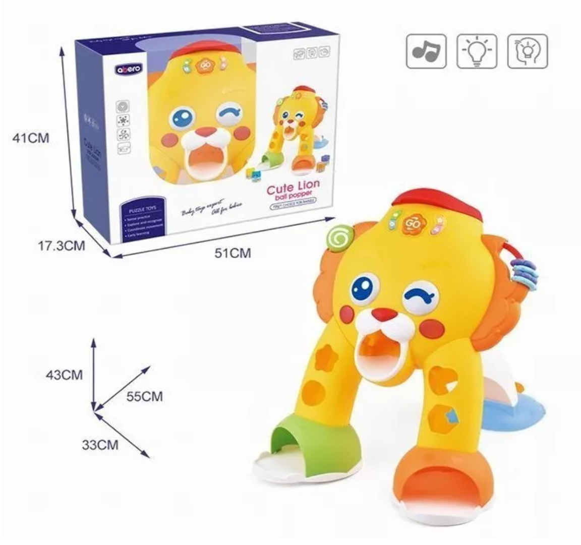 Centro De Actividades Para Bebe Con Forma De León