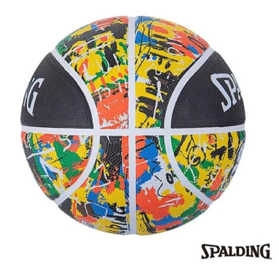 Balón Baloncesto Spalding Graffiti #7 Amarillo