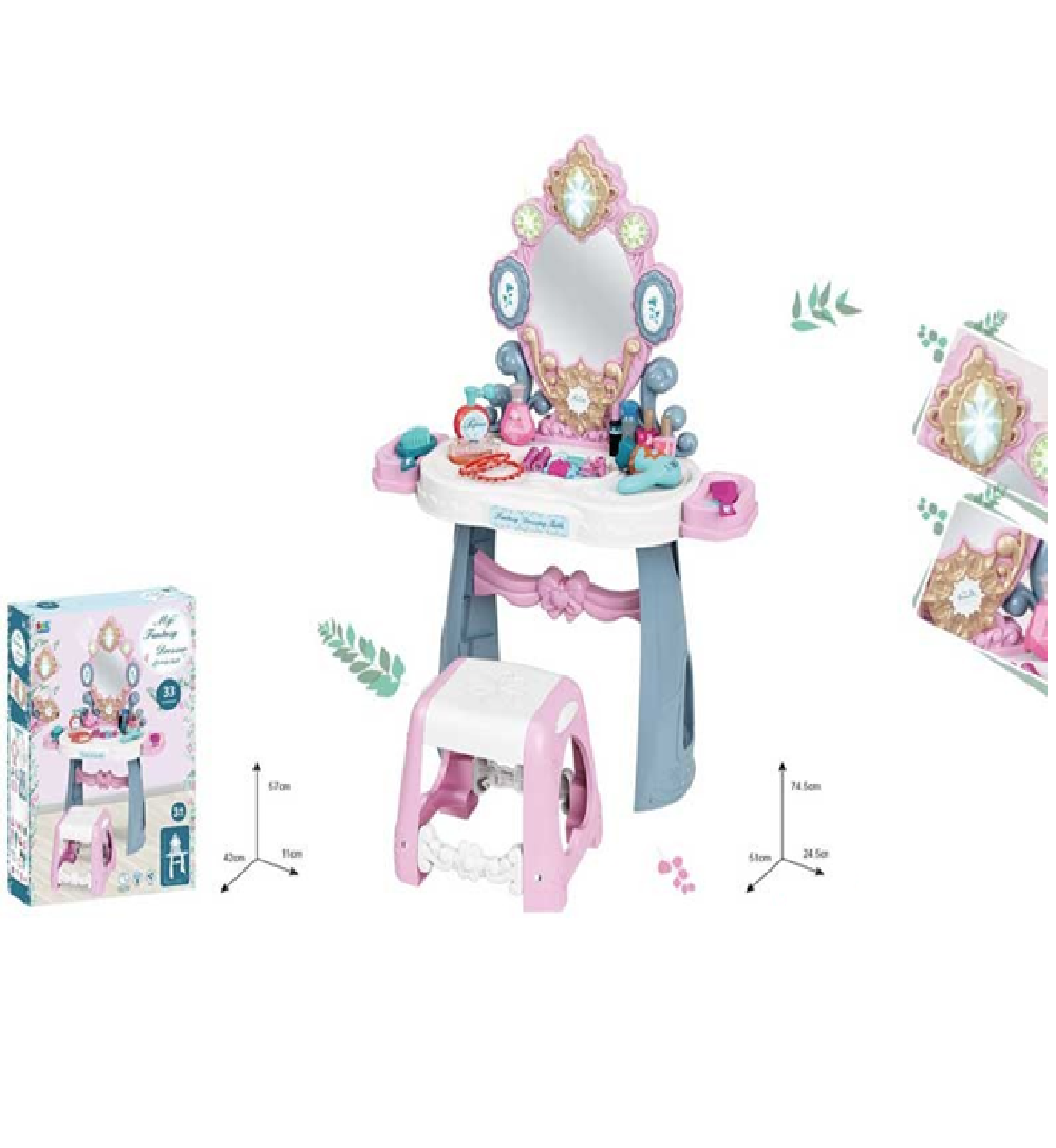 Tocador Infantil 33 Pcs Luces Y Sonidos + Silla