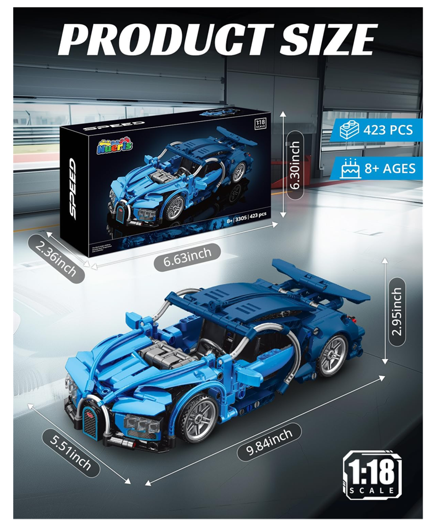 Arma Todo Bloques Para Arma Carro De Carreras 423 Pcs