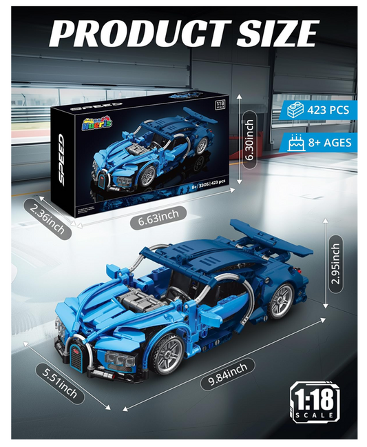 Arma Todo Bloques Para Arma Carro De Carreras 423 Pcs