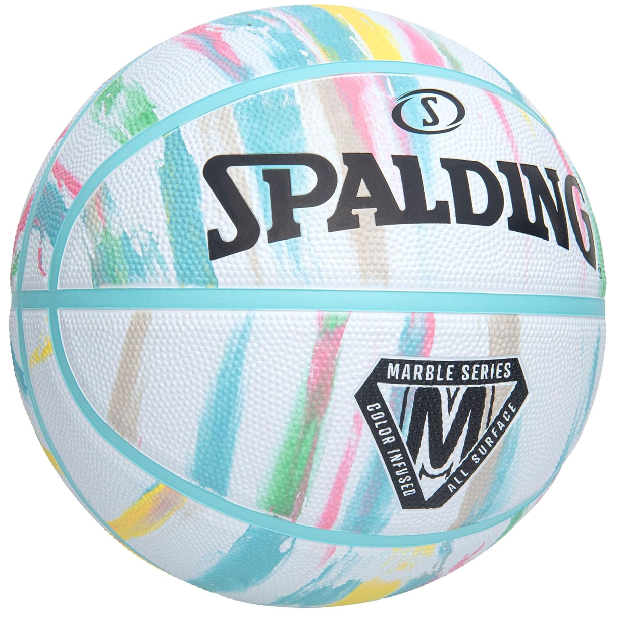 Balón Baloncesto Spalding Marble Series #6 Blanco azul