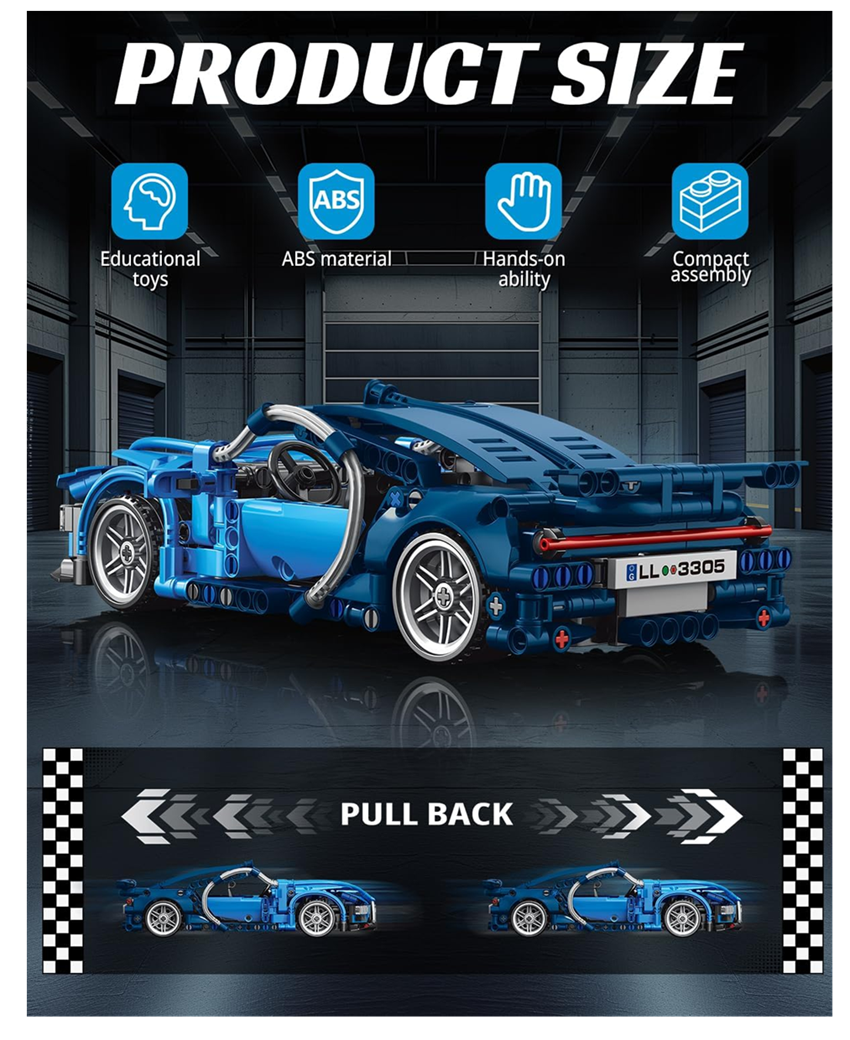 Arma Todo Bloques Para Arma Carro De Carreras 423 Pcs