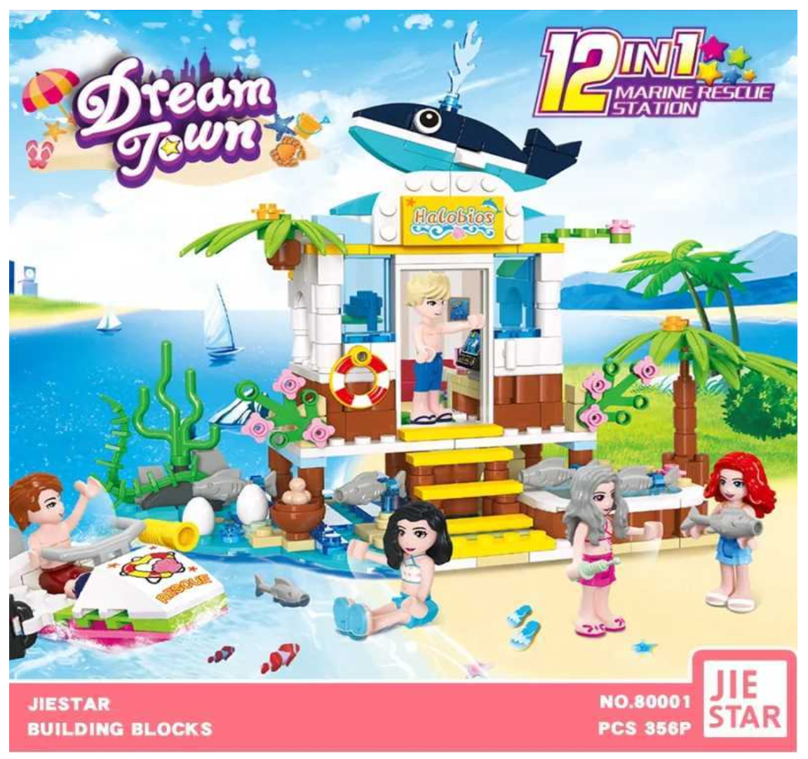 Arma Todo Infantil Fiesta En La Playa 12 En 1 356 Pcs