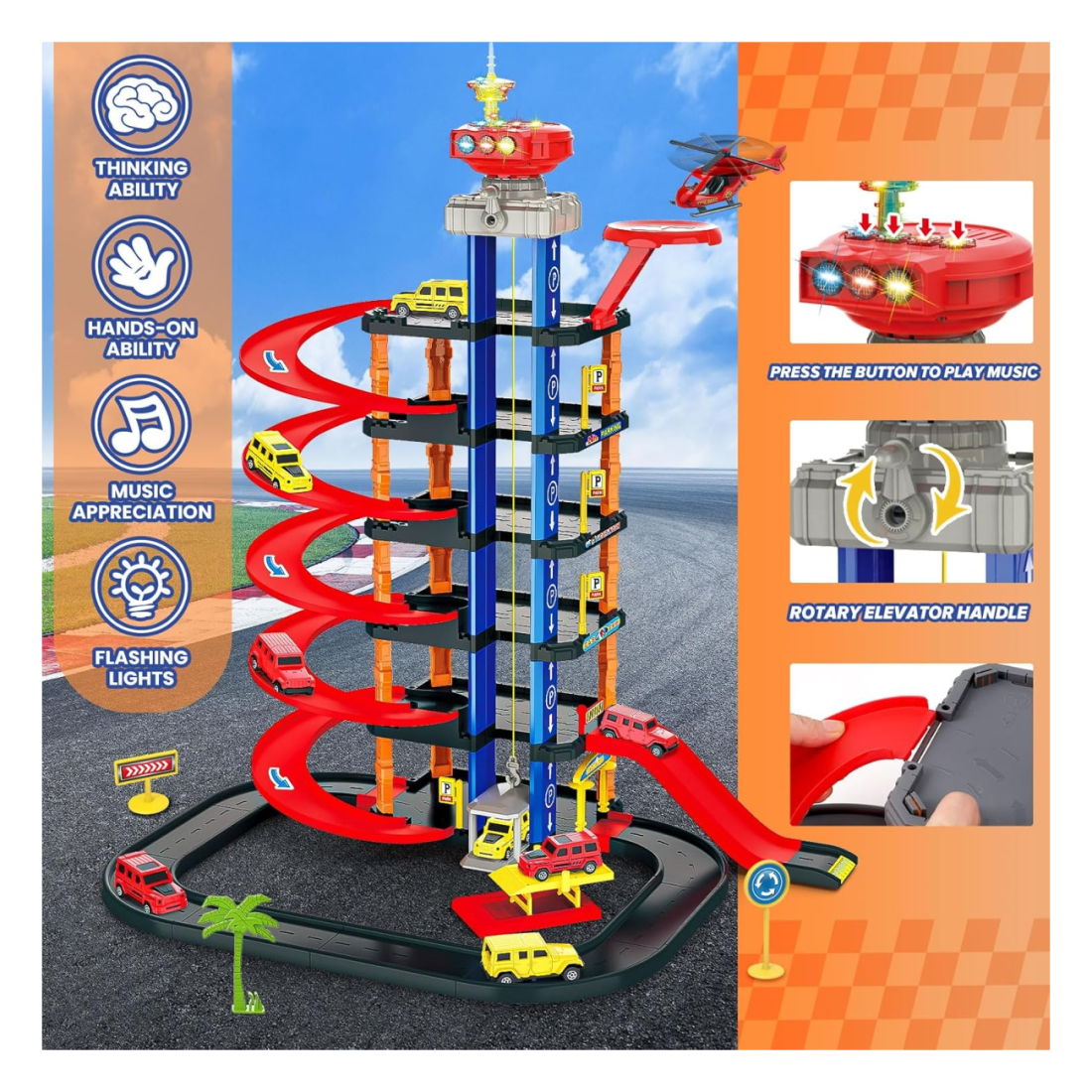 Pista De Carros Garage Parking Lot 6 Niveles