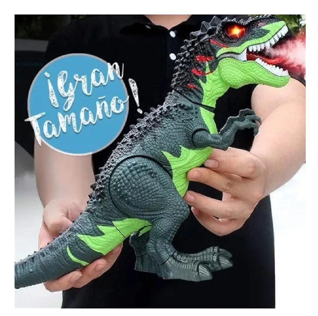 Dinosaurio Pone Huevos Vapor + Luces + Sonido Y Movimiento