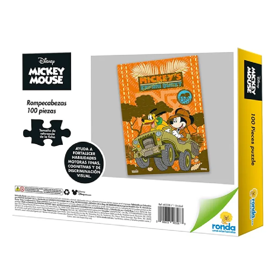 Rompecabezas 100 Pzas Mickey Club House Ronda