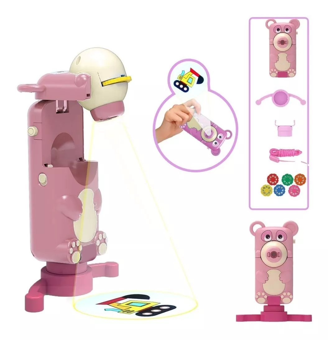 Lampara - Linterna Infantil + Proyector De Figuras
