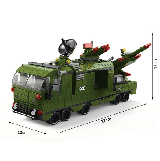 Arma Todo Bloques Para Armar 1000 Pcs Camión Ejercito