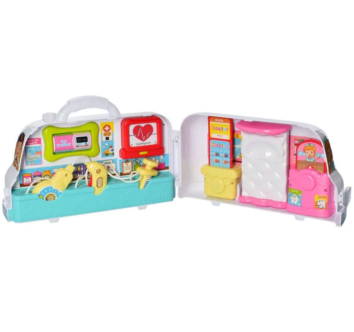 Kit Maleta De Doctor Ambulancia Infantil Luces Y Sonidos