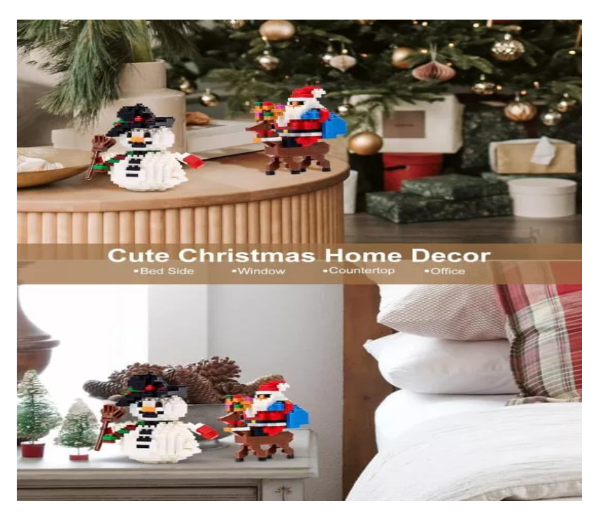 Arma Todo Papá Noel Y Muñeco De Nieve 720 Pcs