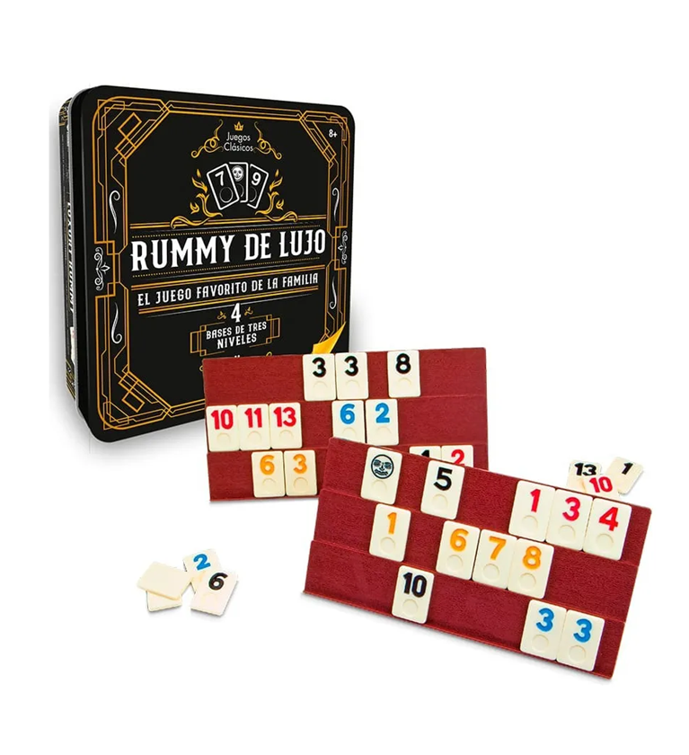 Rummy Q Estuche De Lujo Juego De Mesa Ronda Original