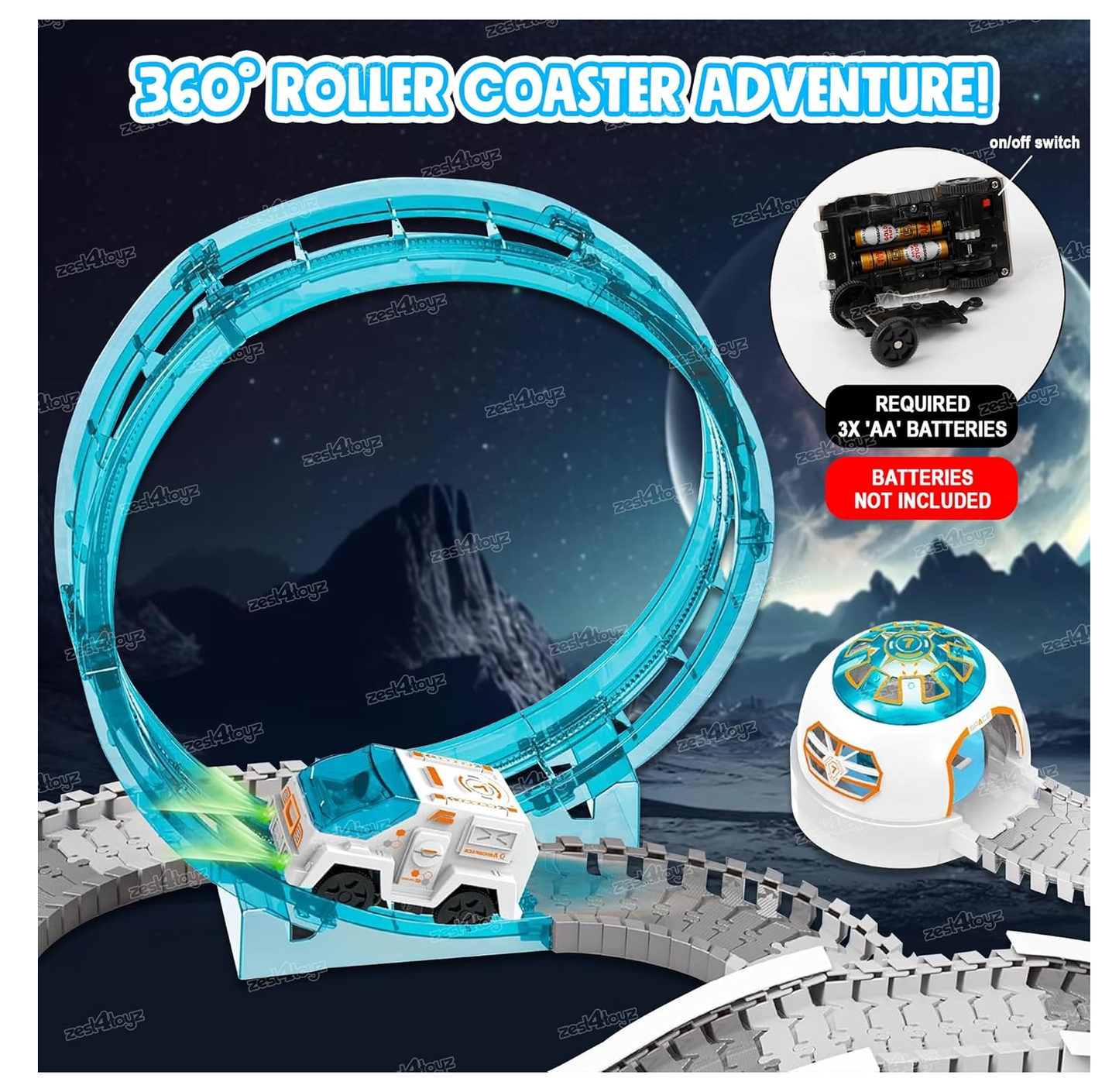 Pista De Naves Tipo Astronauta 204 Pcs Reta La Gravedad