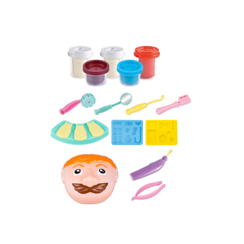 Juego De Dentista Plastilinas De Juguete Varios Colores