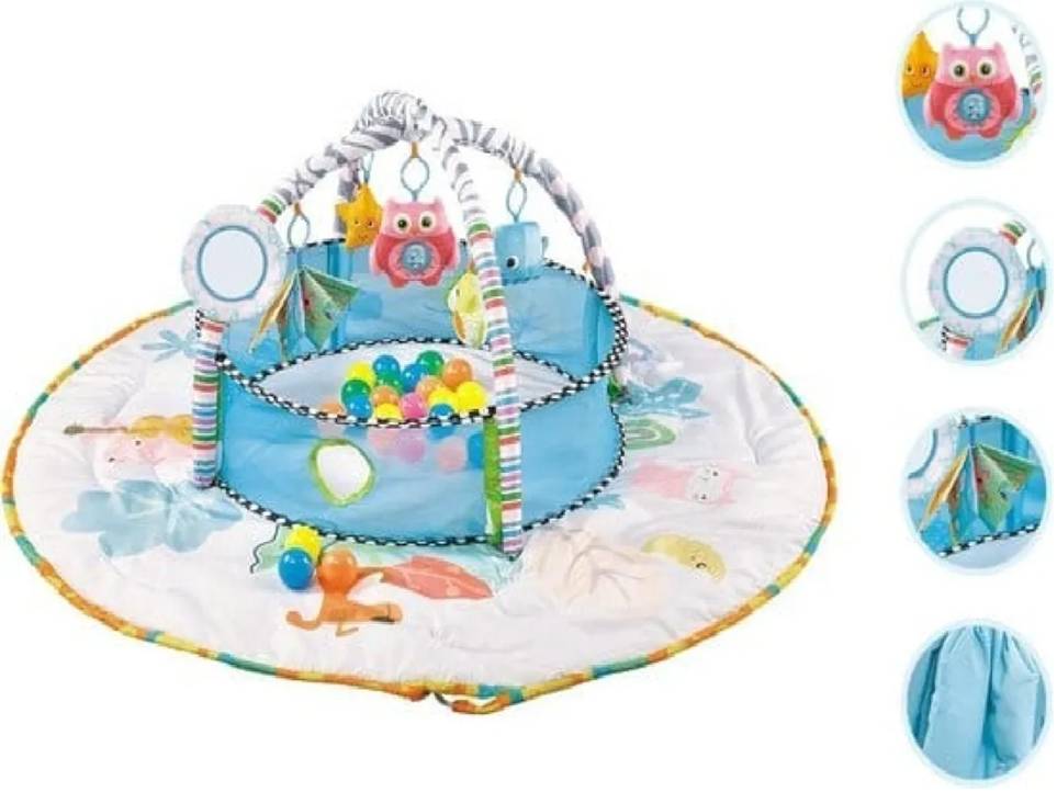 Gimnasio Infantil 5 En 1 Piscina De Pelotas + Corral 143 Cm