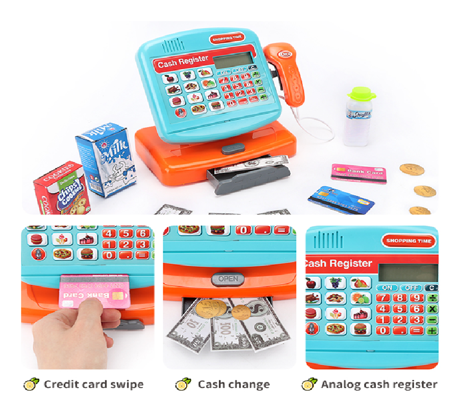 Caja Registradora Infantil Luces + Sonidos + Calculadora