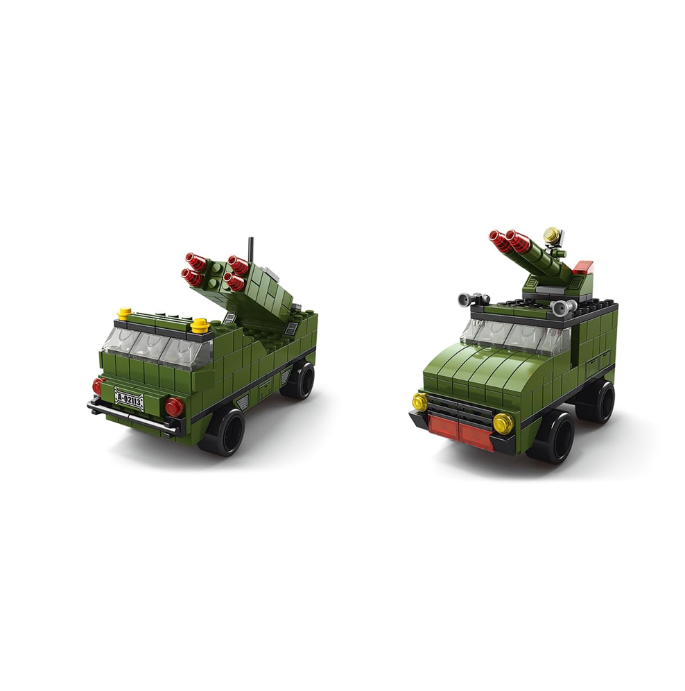 Arma Todo Bloques Para Armar 1000 Pcs Camión Ejercito