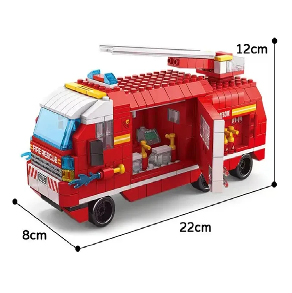 Arma Todo 1000 Pcs Bloques Para Armar Carro De Bomberos