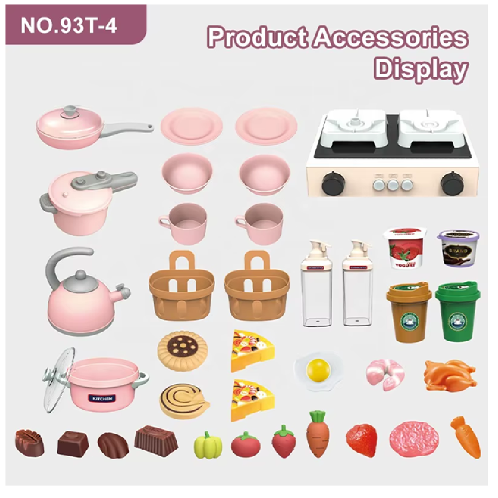 Cocina Infantil 94 Cm Luces + Sonidos + Agua + Accesorios