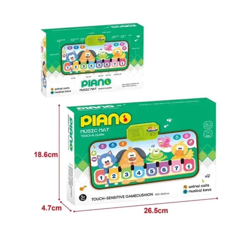 Tapete Interactivo Para Bebé Tipo Piano 17 Sonidos Dinos
