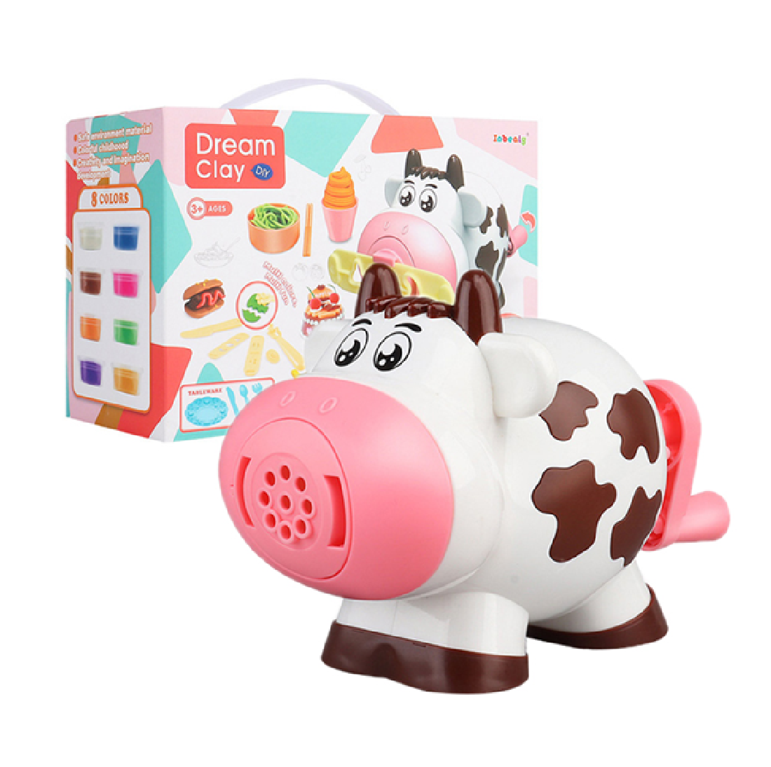 Juego De Plastilinas Moldeables 8 Colores + Accesorios