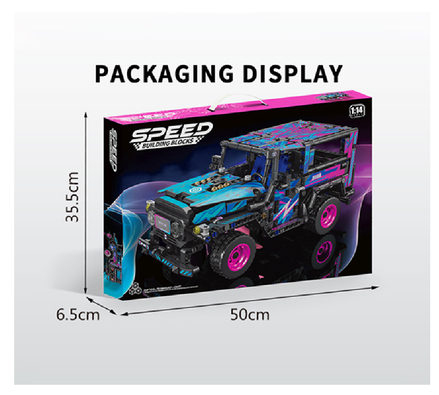 Arma Todo Bloques Para Armar Campero Multicolor 910 Pcs