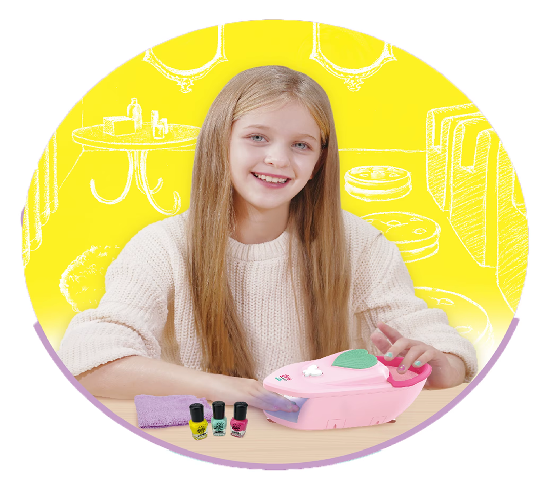 Set Spa De Manos Manicure + Esmaltes + Decoraciones Infantil