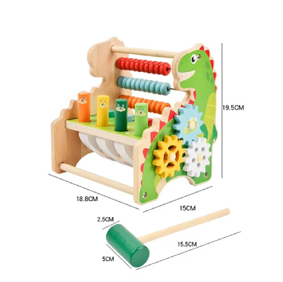 Dinosaurio Laberinto Montessori Figuras + Encastre