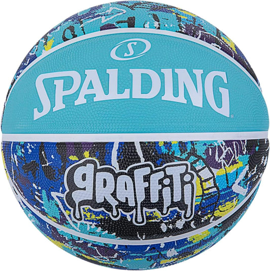 Balón Baloncesto Spalding Graffiti #7 Azul aguamarina