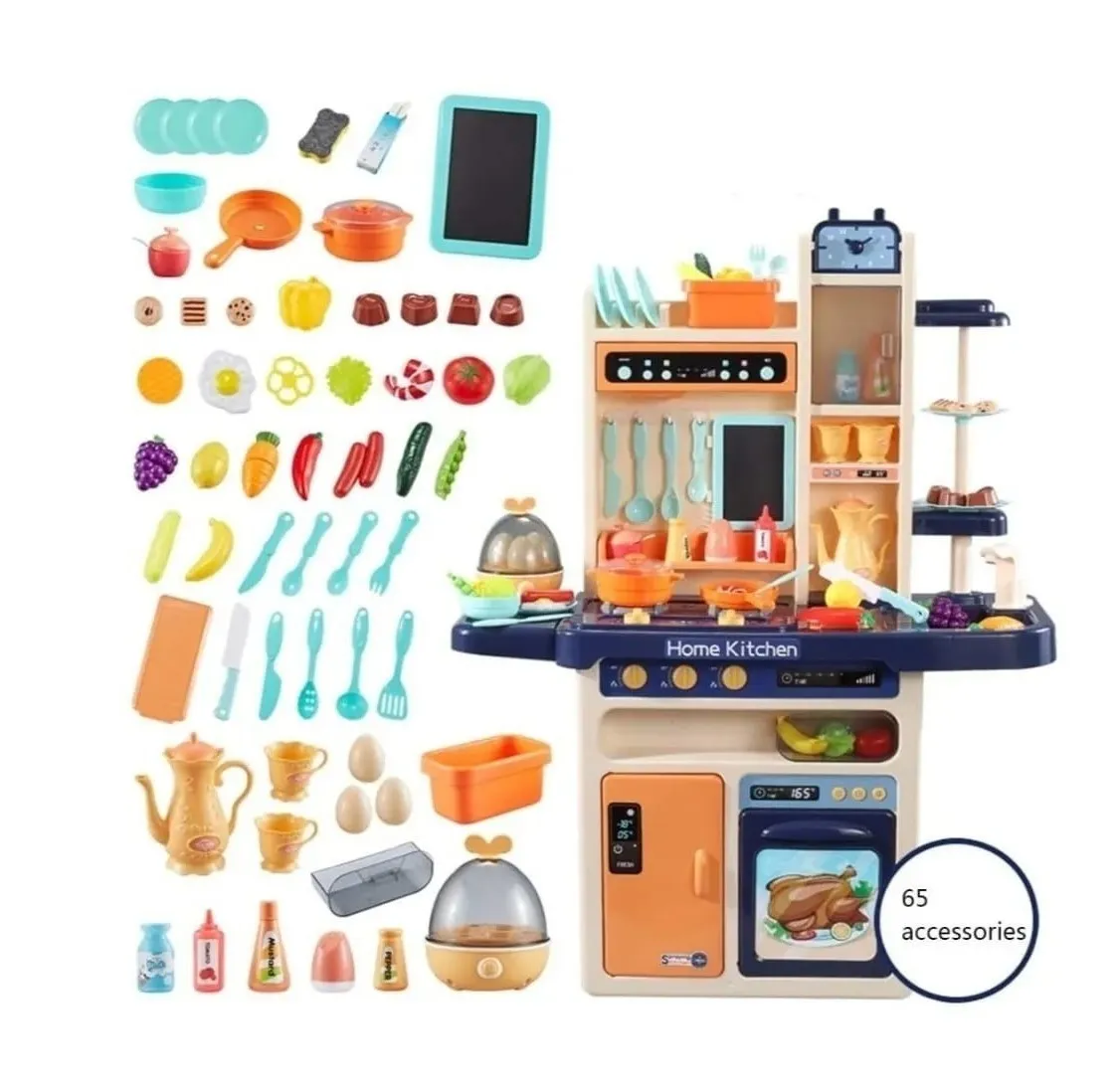 Cocina Infantil Con Función De Agua + Luz + Música + Vapor
