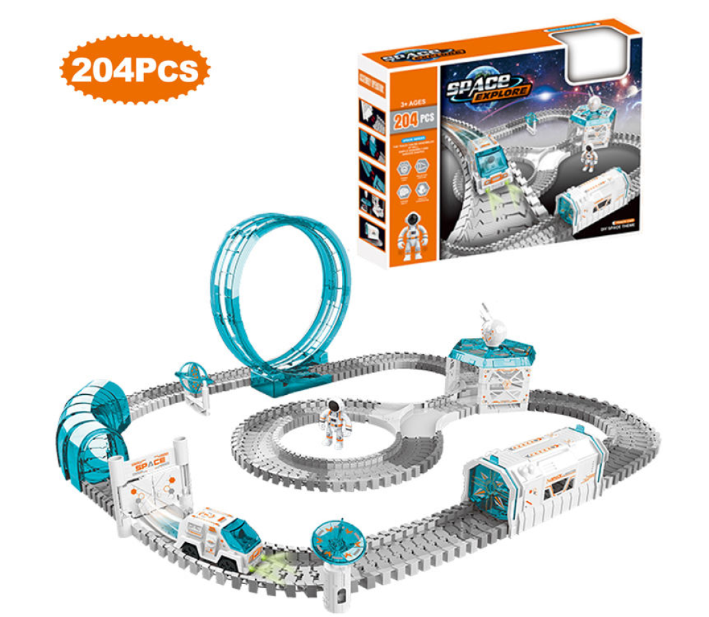 Pista De Naves Tipo Astronauta 204 Pcs Reta La Gravedad