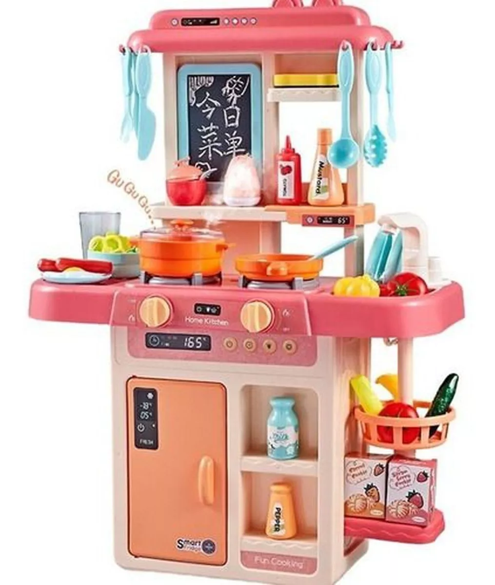 Cocina Infantil Con Función De Agua + Luces + Sonido + Vapor
