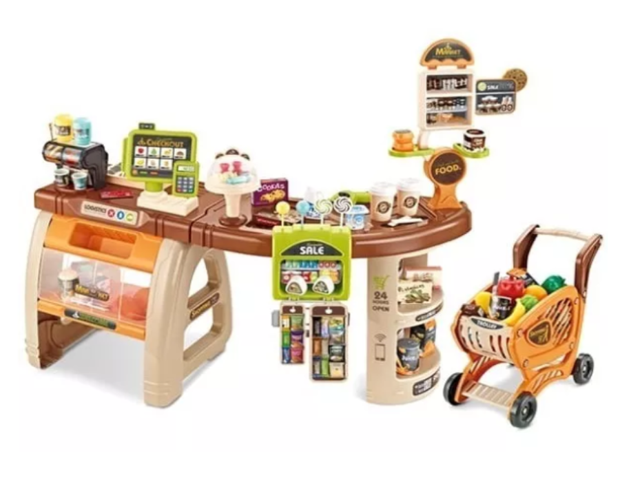 Supermercado Interactivo 65 Pcs Lector De Barras Inteligente