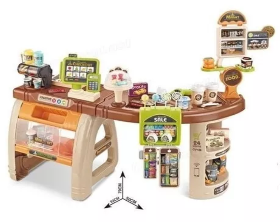 Supermercado Interactivo 65 Pcs Lector De Barras Inteligente