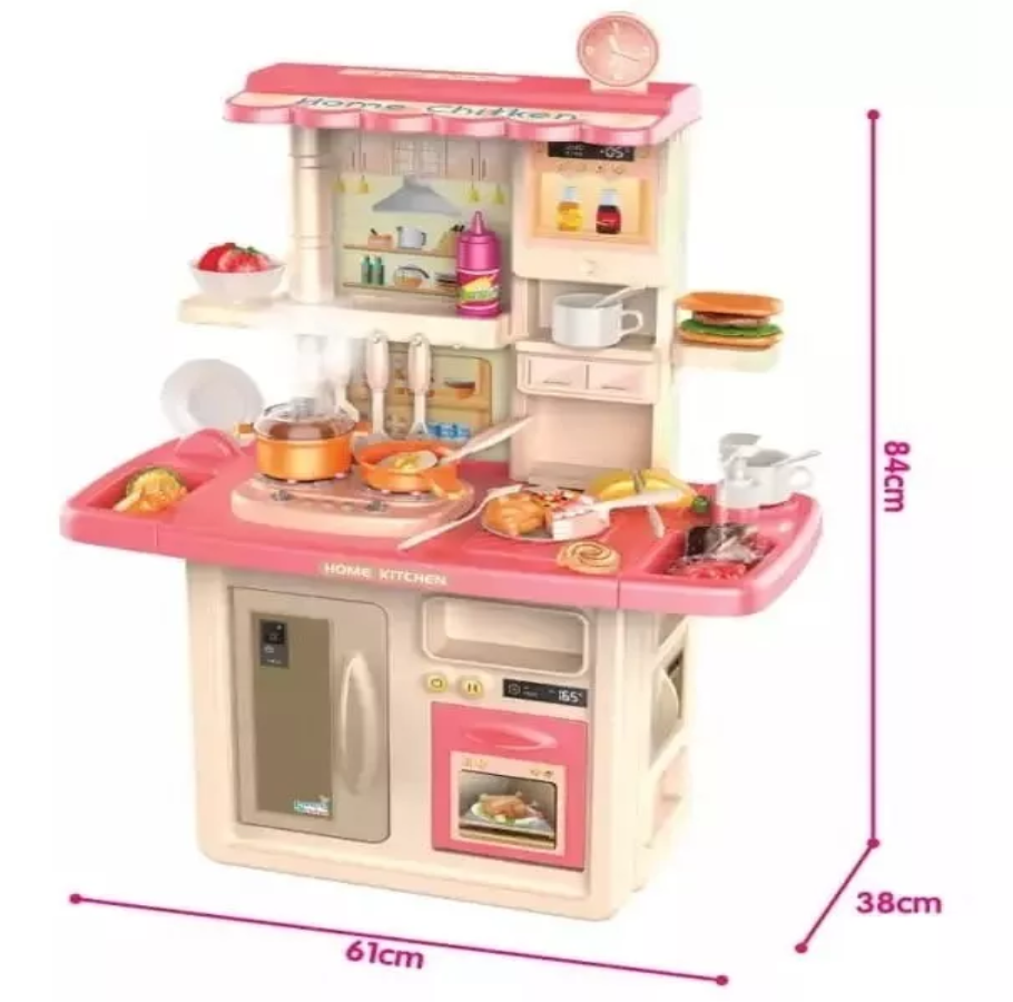 Cocina Infantil Altura De 84 Cm Luz + Sonido + Vapor