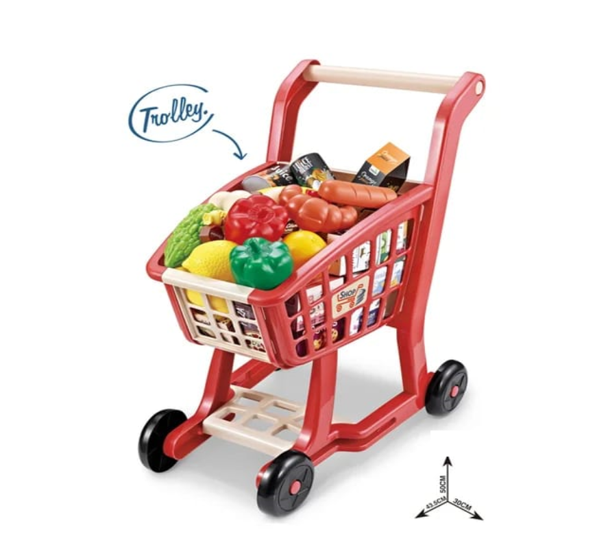 Carrito De Supermercado Infantil 41 Pcs De Mercado