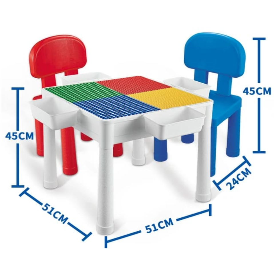 Mesa Didáctica Y Bloques Encajables 2 En 1 Blocks Desk
