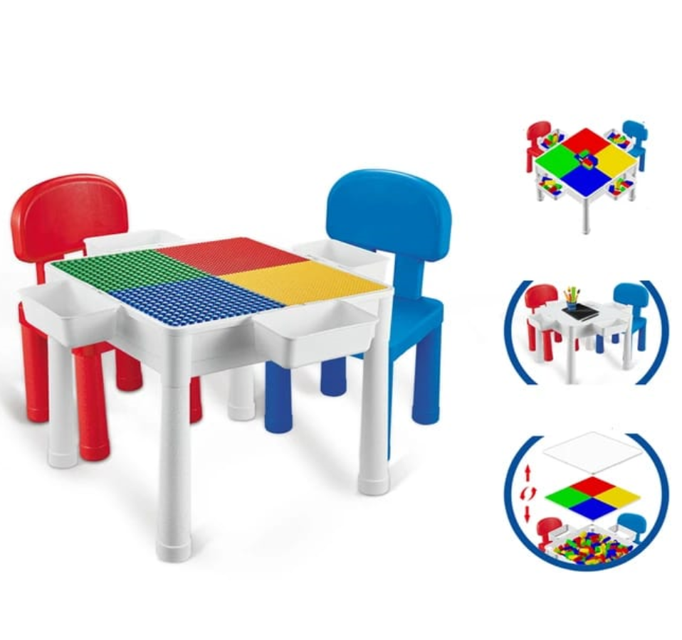 Mesa Didáctica Y Bloques Encajables 2 En 1 Blocks Desk