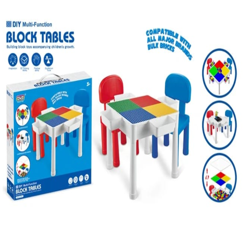 Mesa Didáctica Y Bloques Encajables 2 En 1 Blocks Desk