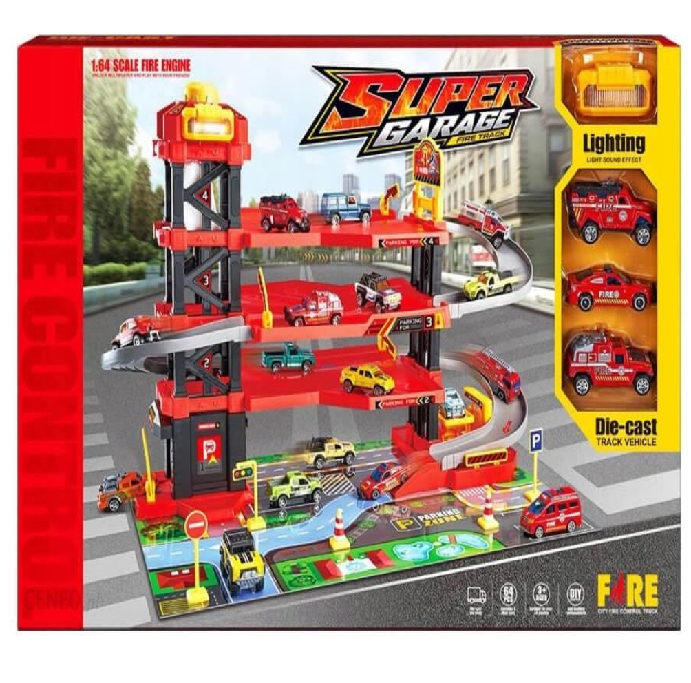 Pista De Carros Garge Play Set 4 Niveles