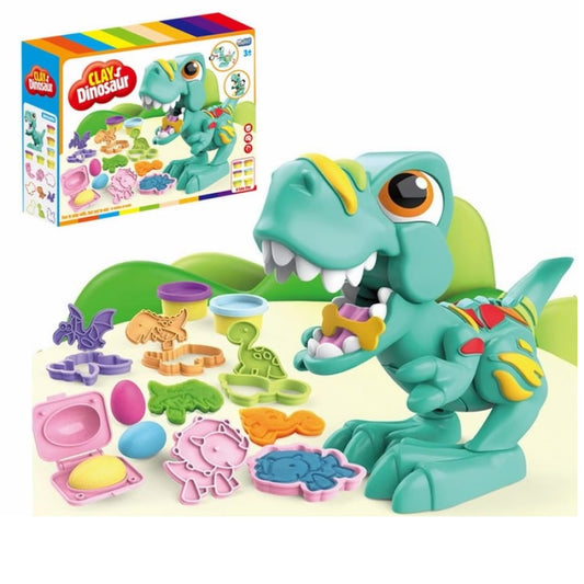 Dinosaurio Juego De Plastilina 6 Tarritos 9 Moldes